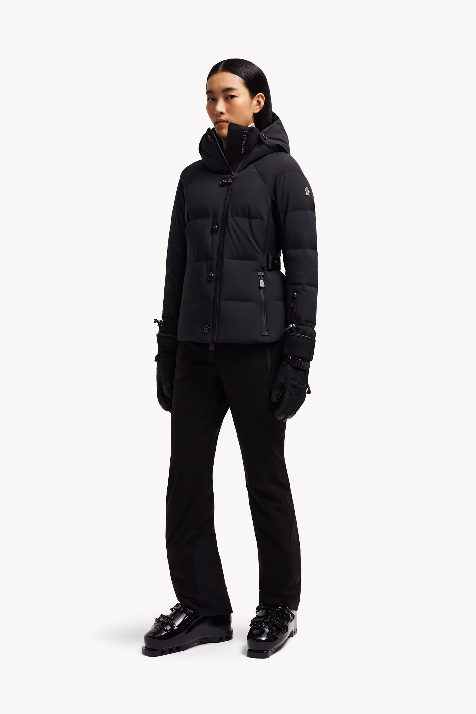 Veste de ski à capuche Guyane Femmes Noir Moncler 0